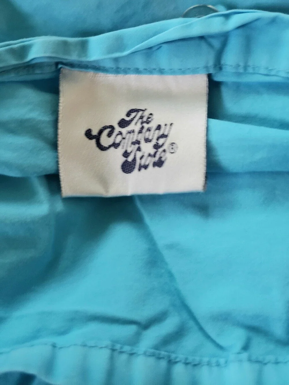 The Company Store Queen Duvet Cover Cotton Aqua